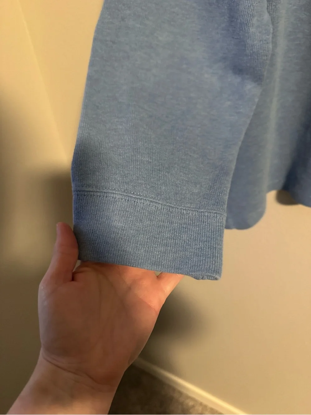 Polo Ralph Lauren Light Blue Quarter-Zip Pullover with Yellow Pony